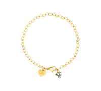 PURELEI Pulsera 'Endless Love' oro / transparente One Size oro / transparente