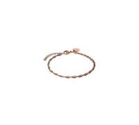 Purelei Pulsera fina vintage - Pulsera trenzada de acero inoxidable - chapado en oro de 14 K/18 K - Ajustable 16 - 19 cm - Joyería de filigrana - 2,3 g - Resistente al agua, Eine Grösse, Acero