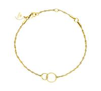 Purelei Pulsera Kekahi (oro) - Pulsera mujer elegante - Acero inoxidable - Longitud ajustable 15/18/19,5 cm - Inspirado en Hawaii y resistente al agua