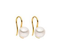 Purelei Pure Pearl Pendientes (Oro) - Pendientes de mujer de acero inoxidable duradero - Pendientes resistentes al agua - 8,24 mm de diámetro de perla - Bisutería para un look individual