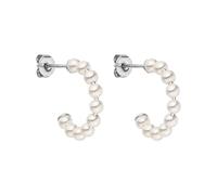 PURELEI® Pure Soul - Pendientes de perlas impermeables para mujer, pendientes elegantes de aro con perlas de acero inoxidable, regalos para mujer, Acero inoxidable