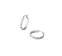 Purelei® PURELEI Koko - Pendientes elegantes con detalles ovalados mate y bolas de metal, acero inoxidable en oro, plata u oro rosa, 24 mm de diámetro, Normal, Acero inoxidable, Abulón