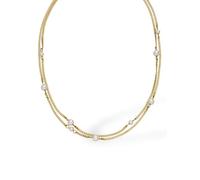 Purelei Sea Gleam Cadena - Elegante cadena con perlas de concha en dos tamaños - Acero inoxidable (Oro 14K bañado/Plata/Oro rosa 18K) - Cadena de perlas elegante para mujer de 40-45 cm, Eine Grösse