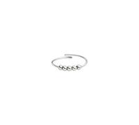 Purelei® Shade Anxiety Anillo Fidget New Generation de acero inoxidable duradero para mujer, resistente al agua, tamaños ajustables de 50 a 56, Acero inoxidable, Sin piedras preciosas
