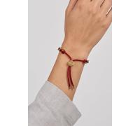 Purelei Share Aloha - Pulsera ajustable | Pulsera de nailon con detalle de cadena y deslizador grabado | acero inoxidable y chapado en oro de 14 K/18 K | símbolo de conexión, amistad y alegría en dar