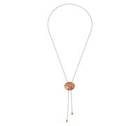 Purelei Shell Drop - Cadena impermeable y ajustable | Cadena de acero inoxidable con colgante deslizante en forma de concha | chapado en oro de 14 K/18 K | Elegante aspecto gota con vibraciones Aloha