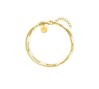 Purelei® Sleeky Pulsera (Oro) - Pulsera de acero inoxidable duradero - Pulsera resistente al agua - Longitud ajustable de 16 a 19 cm - Bisutería para un look individual