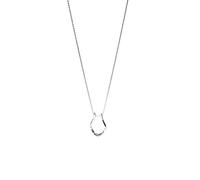 Purelei Soporte de anillo con cadena de gota - Acero inoxidable chapado en oro de 14 K / 18 K chapado en oro rosa/plata - Soporte de joyas para anillos - Diseño de gota - Ajustable 40 - 45 cm - Seguro