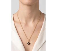 Purelei Star Collar, impermeable y ajustable, colgante de estrella brillante con circonitas, acero inoxidable y bañado en oro de 14 K/18 K, símbolo de conexión, unidad y tu brillo interior, Eine