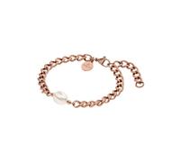 Purelei Structure - Pulsera para mujer con perlas de agua dulce, acero inoxidable, pulsera ajustable, elegante pulsera de perlas, Eine Grösse, Acero inoxidable, Ágata