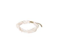Purelei® Summer Breeze - Pulsera para mujer, perlas de concha y acero inoxidable, chapado en oro o plata de 14 K/18 K, ajustable de 16 a 20 cm, joya de verano, Eine Grösse, Acero inoxidable, Ágata