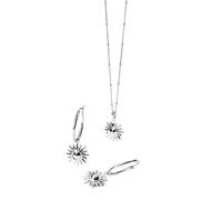 Purelei Sun - Collar con colgante de sol para mujer, acero inoxidable, resistente al agua, ajustable de 50 a 55 cm, símbolo de alegría de vivir y confianza en sí misma, oro, plata, oro rosa, Eine