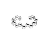 Purelei® Terra - Anillo de bola ajustable de acero inoxidable - chapado en oro de 18 K / plata/oro rosa - Diseño orgánico - Talla 50 - 60, Acero inoxidable, Sin piedras preciosas