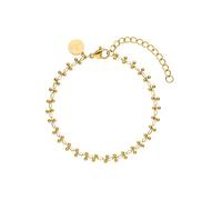 Purelei® Terra - Pulsera de filigrana con bolas de metal brillante - Acero inoxidable chapado en oro - Ajustable 16 - 20 cm - Dorado/Plata/Oro Rosa, Eine Grösse, Acero inoxidable, Ágata