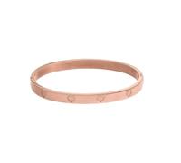 Purelei Valentines Brazalete para mujer - Brazalete abierto con corazón (60) de acero inoxidable resistente al agua - en oro y plata - Joya romántica y perfecta idea de regalo, Eine Grösse, Acero