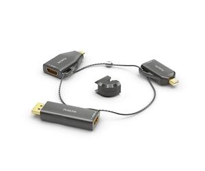 PureLink Adaptador Ring Klein - 3X HDMI 4K60HZ - MINIDP/DP/USB-C HDMI, Negro