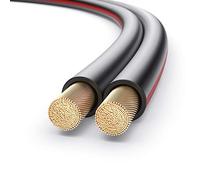 PureLink cable de altavoz cable de altavoz OFC 2x4,00mm² 0,20mm, 50,0m, cable de cobre puro para recintos de alta fidelidad subwoofers, cable de audio con etiquetado de polaridad, negro