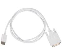 PureLink Cable DisplayPort a DVI (resolución WUXGA, 1920 x 1200, conectores dorados, 1,50 m), color blanco