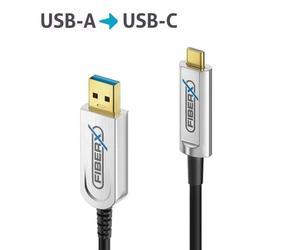 Purelink FX-I630-010 Cable de fibra óptica FiberX USB 3.2 USB-C//USB-A AOC, 10 m
