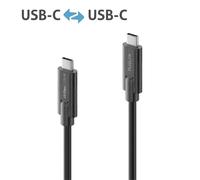 PureLink cable USB-C a USB-C, USB 3.1 Gen 2 con transferencia de datos a 10 GB/s, negro, 1,50 m