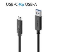 Purelink IS2601-015 Cable USB-C a USB-A 1,5m negro