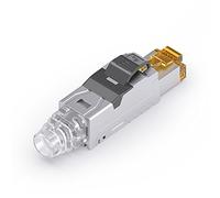 PureLink MCA030 - Keystone RJ45 Cat 6A Clavija de campomontaje Protegido sin Herramientas para Cables AWG23 a AWG26, Transparente