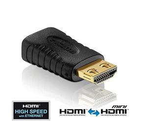 PureLink PI050 Adaptador HDMI / Mini HDMI-C de alta velocidad (HDMI A macho a Mini HDMI-C hembra), certificado
