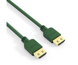 PureLink PI0503 Cable de conexión HDMI de Alta Velocidad (4K UltraHD (2160p), Ethernet, 18Gbps), HDMI-A Macho a HDMI-A Macho, Certificado, Libre de halógenos, Ultra Plano, 2,00m, Verde