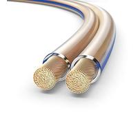 PureLink SP010-050 Cable de altavoz 2 x 2.5mm² (99.9% OFC cable de cobre sólido 0.10mm) Cable de altavoz de alta fidelidad, 50m, transparente