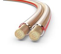 PureLink SP060-025 Cable de altavoz 2 x 2.5 mm² (99.9% OFC alambre de cobre sólido 0.20mm) Cable de altavoz de alta fidelidad, 25m, transparente