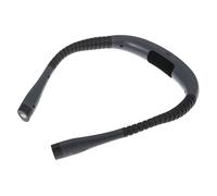 PURElite Luz de cuello recargable - Luz LED flexible para libros, lámpara de lectura ajustable manos libres, regulable, 3 bombillas de color para leer, costura, manualidades - Negro