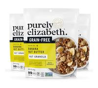 purely elizabeth Granola de superalimentos sin cereales, sin gluten y vegano, certificado Paleo y Keto hecho con puré de plátano orgánico, mantequilla de nuez de plátano - 8 onzas