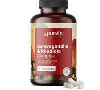 Purely Nutrition Ashwagandha & Rhodiola Complex - 180 cápsulas Purely Nutrition