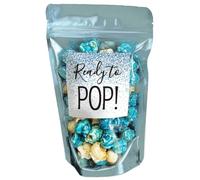 Puremigo Paquete de 50 bolsas de palomitas de maíz listas para baby shower, bolsas azules para palomitas de maíz, bolsas con cremallera, bolsas de golosinas, recuerdos de palomitas de maíz, 5.5 x 7.7