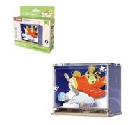 PUREMIND El Principito Avión Puzzle 3D Madera, maqueta Miniatura móvil DIY