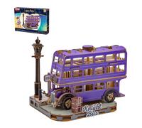 PUREMIND Harry Potter Autobús Noctámbulo, Puzzle 3D de Madera, Modelo móvil