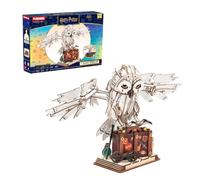 PUREMIND Harry Potter Hedwig Rompecabezas 3D de Madera para Adultos - Búho Mágico Oficial con Alas Móviles y Cabeza Giratoria - Kit de Construcción en Madera Regalo para Fans y Decoración del Hogar