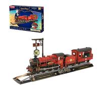 PUREMIND Harry Potter Hogwarts Express, Puzzle 3D Madera, Tren con peana 9¾ | Licencia oficial, regalo Harry Potter, luz, vapor, sonido, locomotora móvil, bielas mecánicas, Plataforma 9¾, colección, mesa