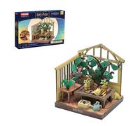 PUREMIND Harry Potter Licencia Oficial Puzzle 3D de Madera - Invernadero de Herbología con Mandrágora & Herramientas Móviles - Kit DIY Coleccionable para Adultos y Fans