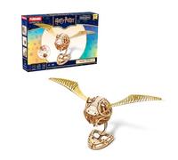 PUREMIND Harry Potter Snitch Dorada Rompecabezas 3D de Madera para Adultos - Modelo con Alas Móviles con Licencia Oficial - Regalo de Manualidades Mágico para Fans y Coleccionistas