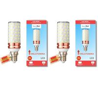 Puremind Luz Roja Nocturna Melatonina E14 Bombilla Roja Terapia para Dormir bebe Tecnologia Flicker Free + 0% Luz Azul + Rosca Estandar + Mejora del Ritmo de Descanso (Paquete de 2)