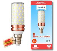 Puremind Luz Roja Nocturna Melatonina E14 Bombilla Roja Terapia para Dormir bebe Tecnologia Flicker Free + 0% Luz Azul + Rosca Estandar + Mejora del Ritmo de Descanso