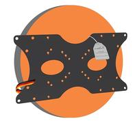PureMounts Adaptador Vesa, Placa adaptadora Universal de 50x50 a 400x200 mm, para Monitor, TV, Pantalla, Soporte, Soporte de Pared, Negro