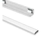PureMounts® Conducto para cables de aluminio con 1 cinta adhesiva 3M de 40 cm como accesorio, 0,50 m, blanco