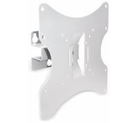 PureMounts LM-TS32W Soporte de pared para televisores de 25-107 cm (10-42 "), VESA 200x200, inclinable: +/- 20 °, giratorio: +/- 30 °, distancia de la pared: 90 mm, carga máxima: 30 kg, blanco