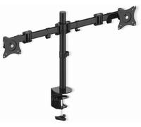 PureMounts OFFICE-03 Soporte de Escritorio para 3 monitores 33-69 cm (13-27"), inclinable: -45 ° a 45 °, Giratorio: 180 °, Giratorio: 360 °, VESA 100x100, Negro