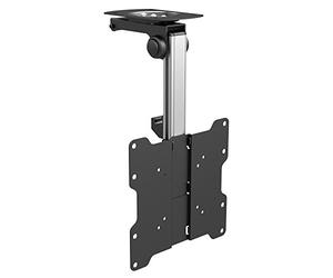 PureMounts PM-Slope-37 - Soporte para techos en declive, inclinable 105°, regulable en altura, carga máxima 20kg, VESA máx. 200x200, universal