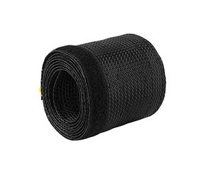 PureMounts PM-ZCCS-Calcetines de 85 Conducto de poliéster Universal, la Auto-apriete con Velcro, Ø 85 mm, 1,80 m, Negro