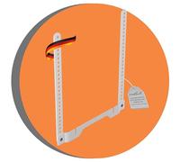 PureMounts® Soporte Combinado de Altavoces para Soportes Sonos® Ray y TV, cargable hasta 2 kg, Acero y Silicona, Blanco