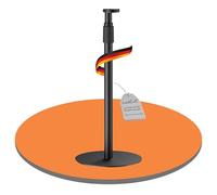 PureMounts Soporte de Altavoz Ajustable en Altura para Sonos Era 100 & 300, con Gestión de Cables y Capacidad de Carga de 5 kg, Negro